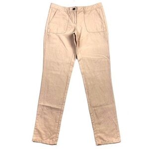 LOFT Linen Cotton‎ Blend Skinny Leg Pant Lightweight Breathable Size 00